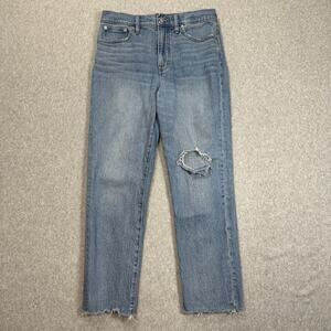 Madewell Jeans Womens Size 29 Blue The Perfect Vintage Rosabelle Wash Raw Hem